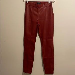 Zara Faux Leather Pants Sz M